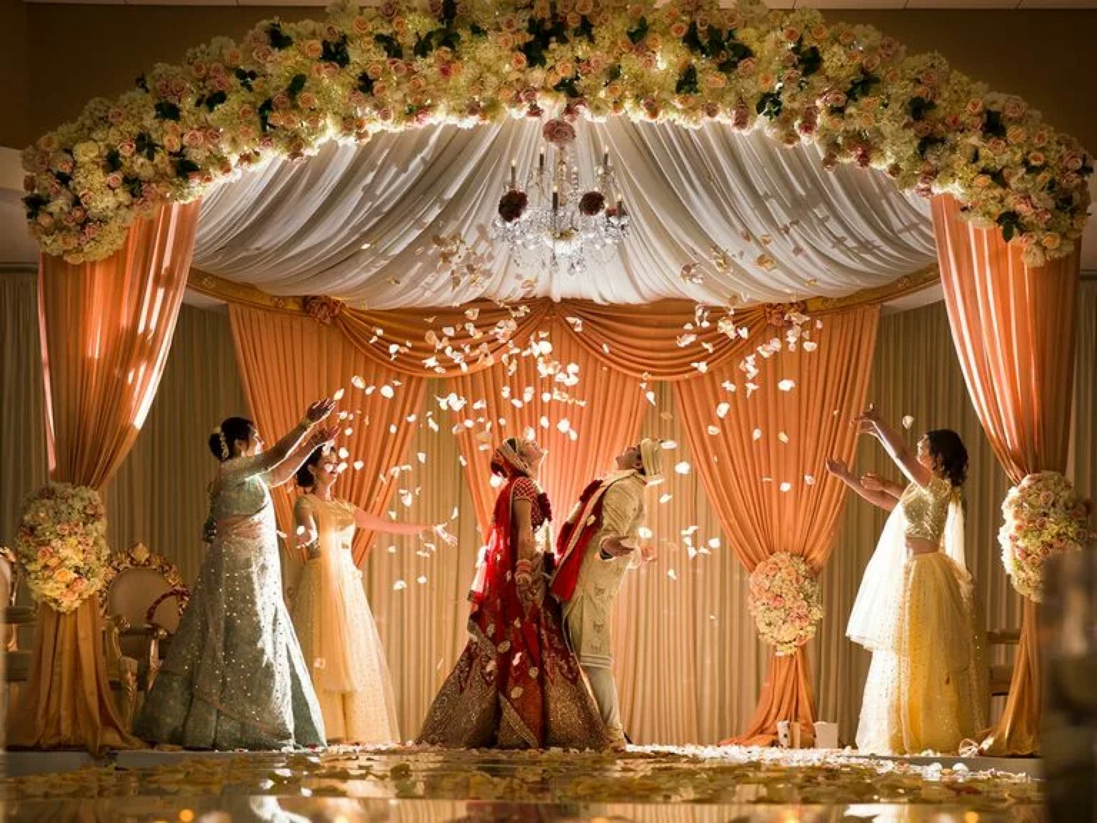 Wedding celebration planning moment