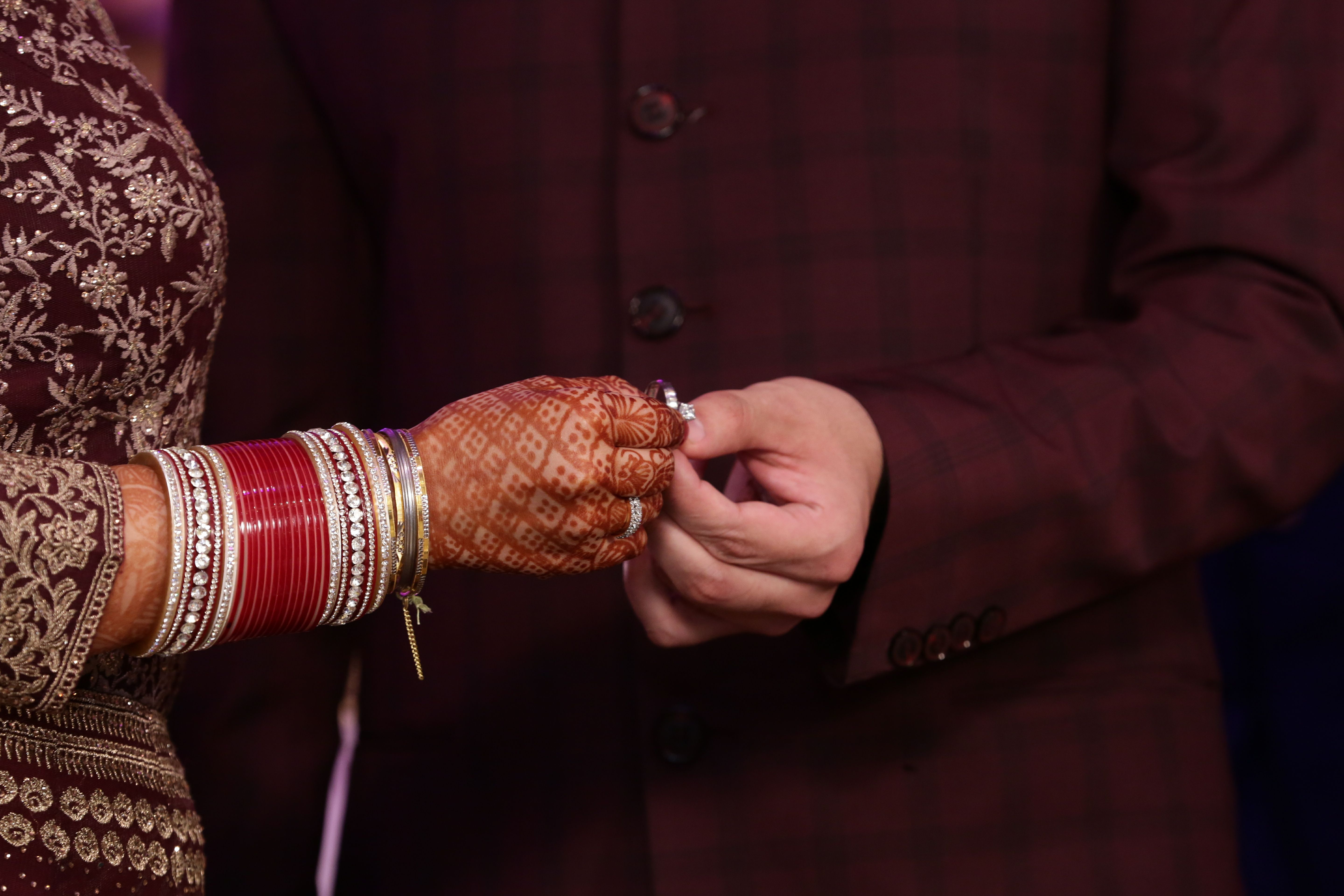 Engagement ring ceremony